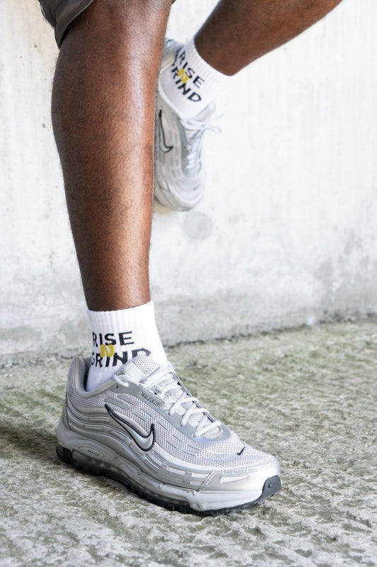 RiseNGrind White Socks